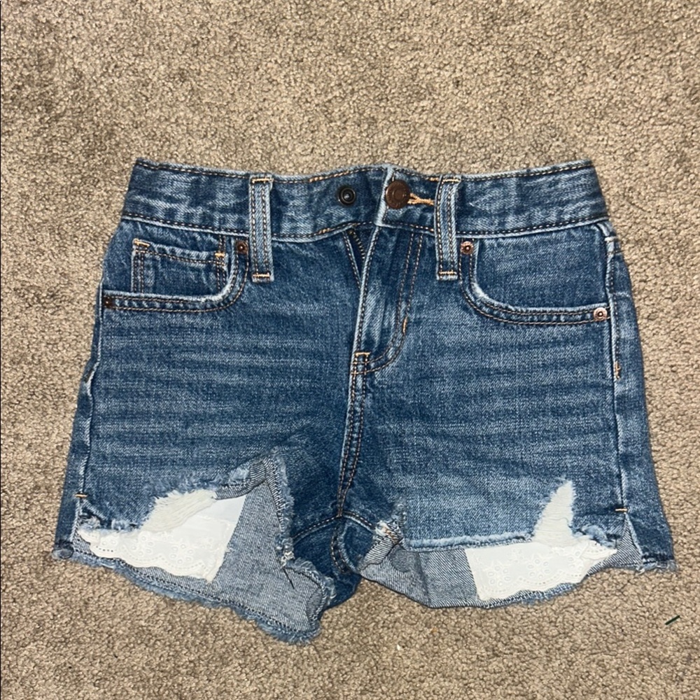 Old Navy Blue High-Waisted Denim Shorts